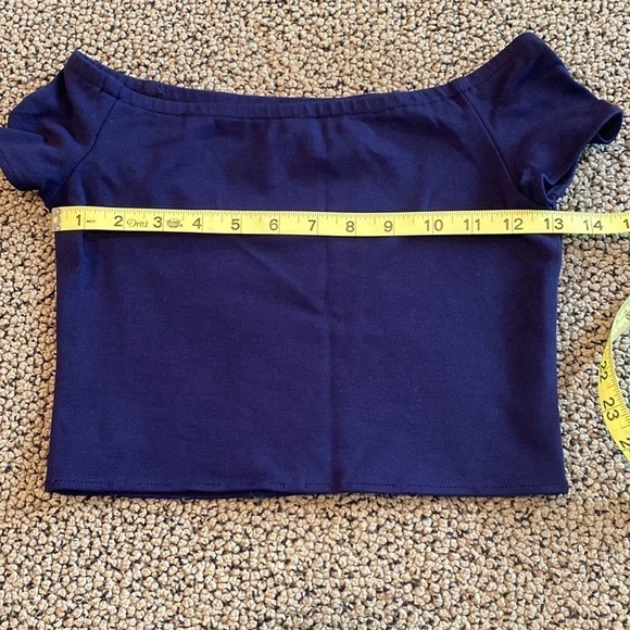 By Debra Navy Blue Skort & Wide Neck Set Size Girls Medium - Like New - Picture 6 of 7